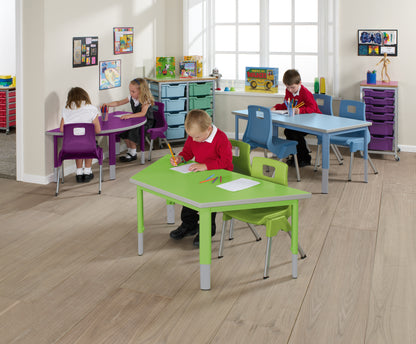 Height Adjustable Start Right Trapezoidal Table