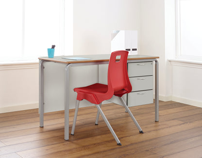 Crushed Bent Teachers Desk