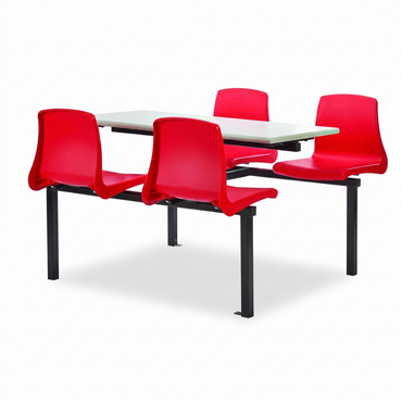 Four Seater Cantilever Table & Chairs