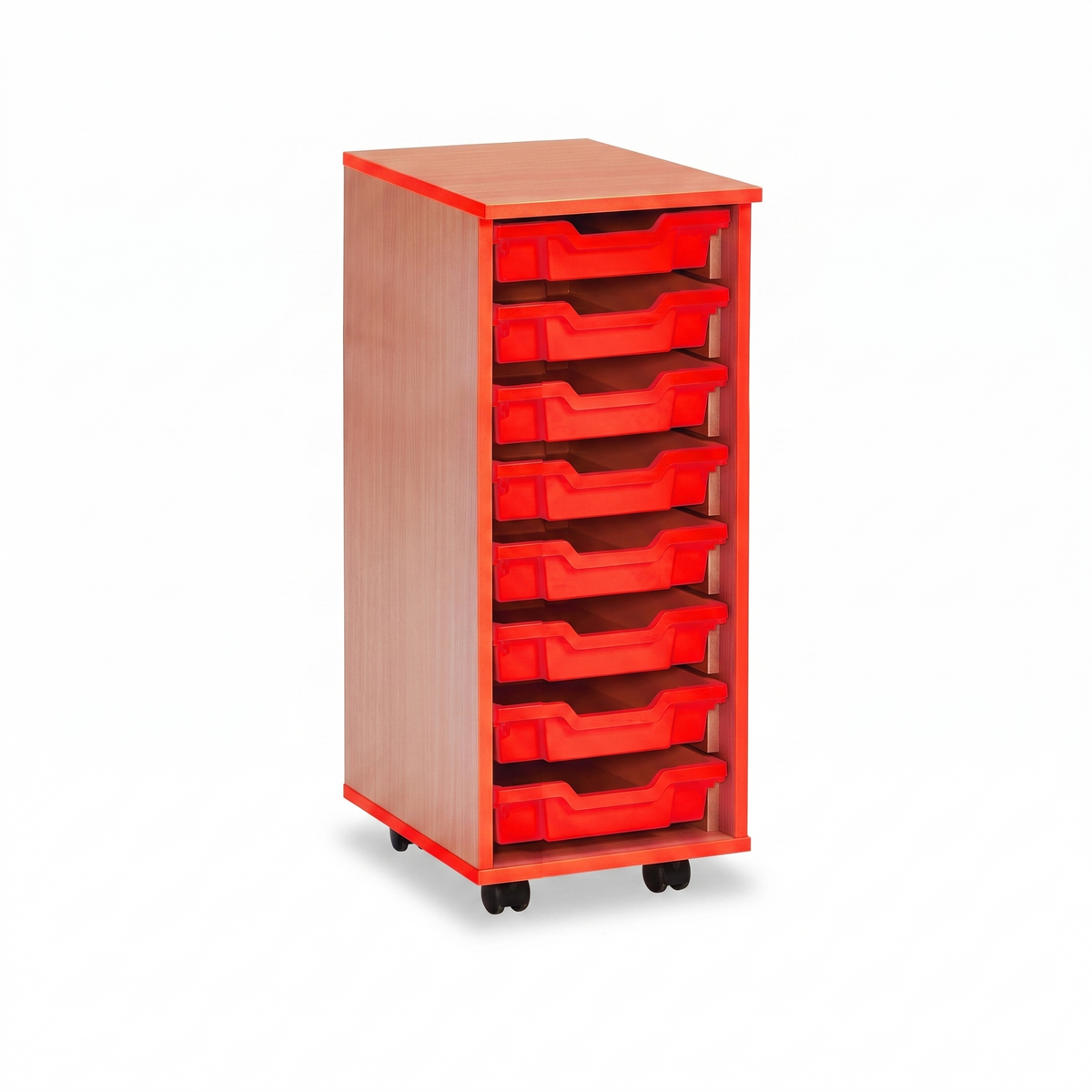 Single 8 Tray Wooden Unit