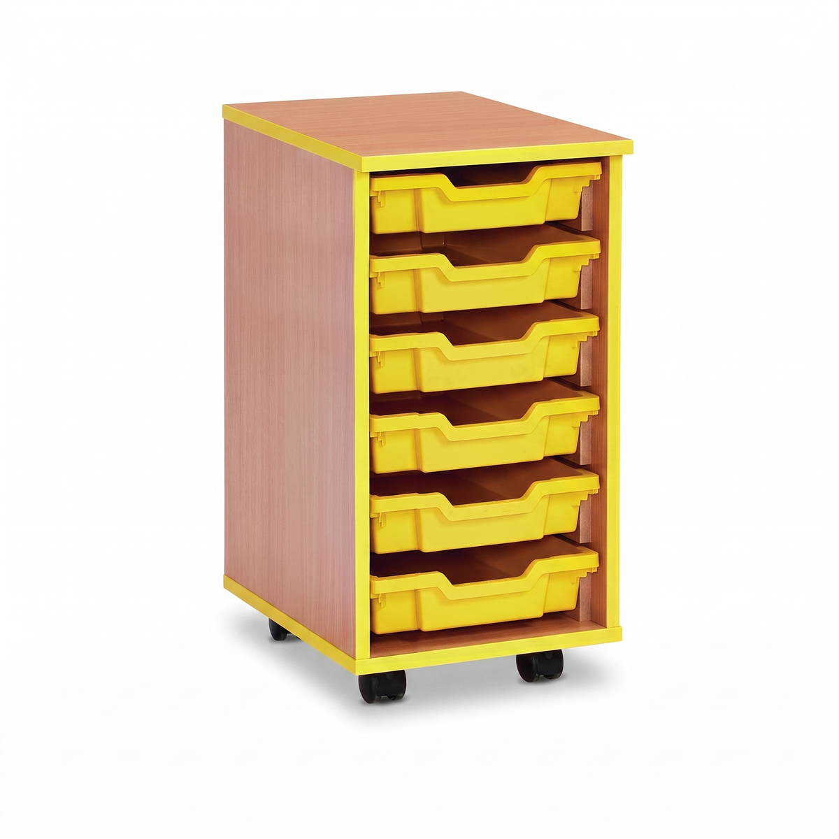 Single 6 Tray Wooden Unit