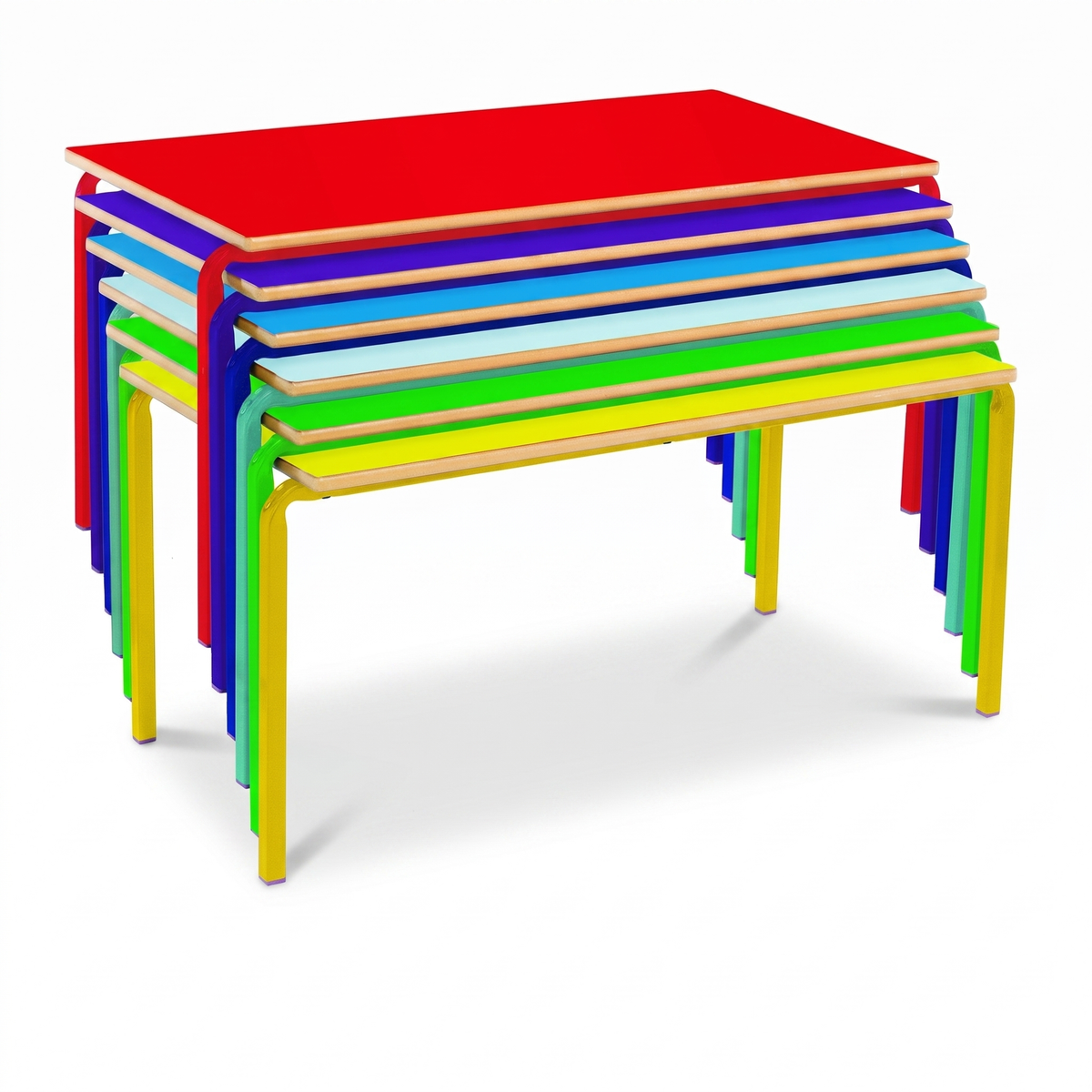 Crushed Bent Rectangular Table: Colour Collection