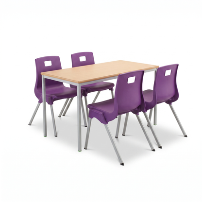 Fully Welded Rectangular Table: BURO Edge